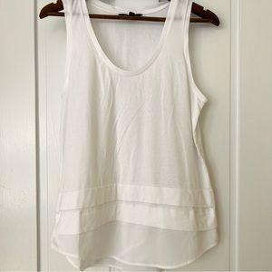 Banana Republic mixed fabric tank top